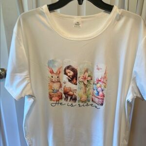 White Graphic women Shirt